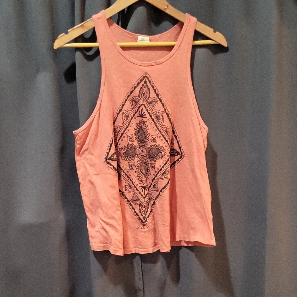 O'Neill Peach Graphic Tank Top (Peach Color)
